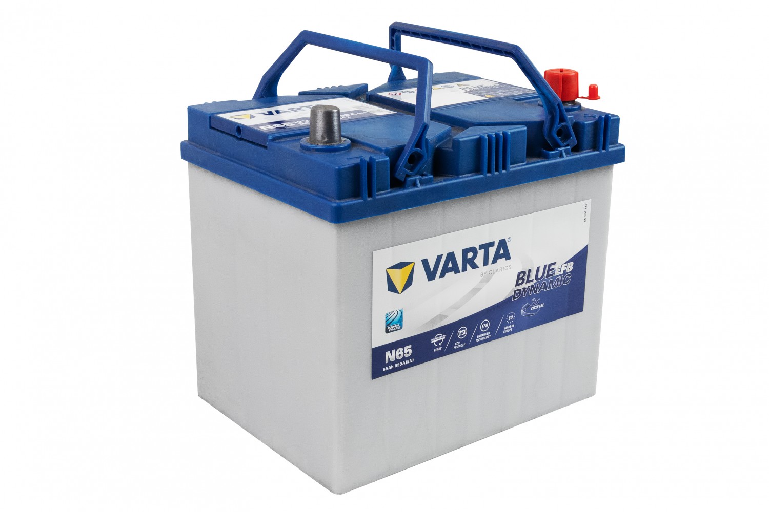 АКУМУЛЯТОРНА БАТАРЕЯ VARTA НА РІДКОМУ ЕЛЕКТРОЛІТІ ВИКОРИСТОВУЮТЬСЯ ДЛЯ ЗАПУСКУ ПОРШНЕВИХ ДВИГУНІВ 12V 65AH